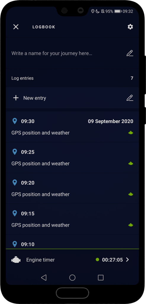 Marine GPS Dashboard and Logbook - Mariner for Android and Wear OS