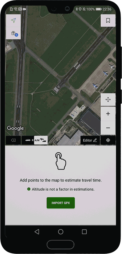 Wayfarer GPX for Android — Point-to-point route planning with what3words