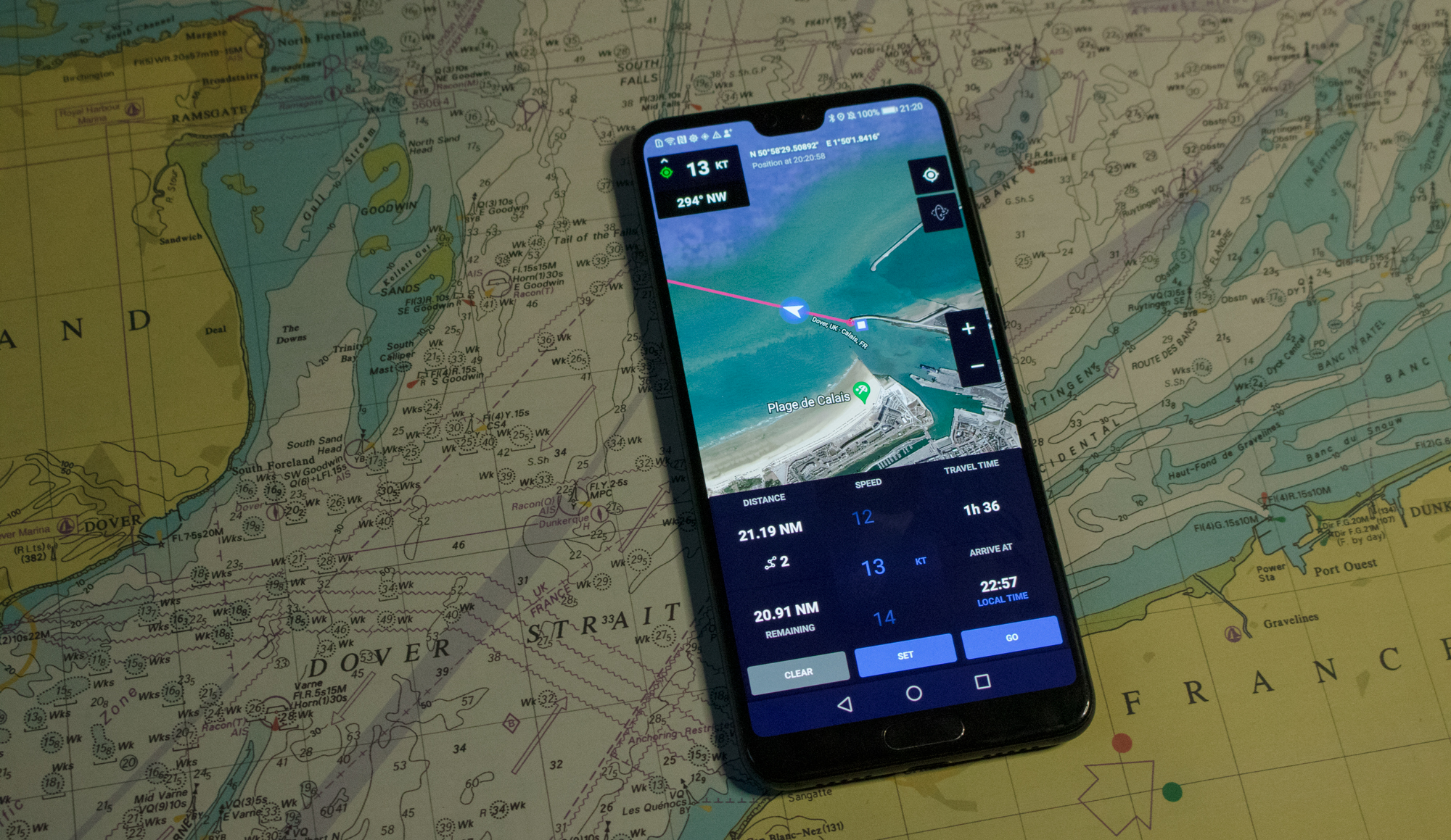 Travel Time Calculation with Mariner GPS Dashboard 3.5