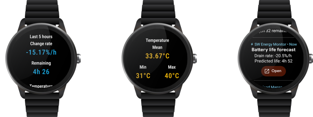 Wear os store battery monitor