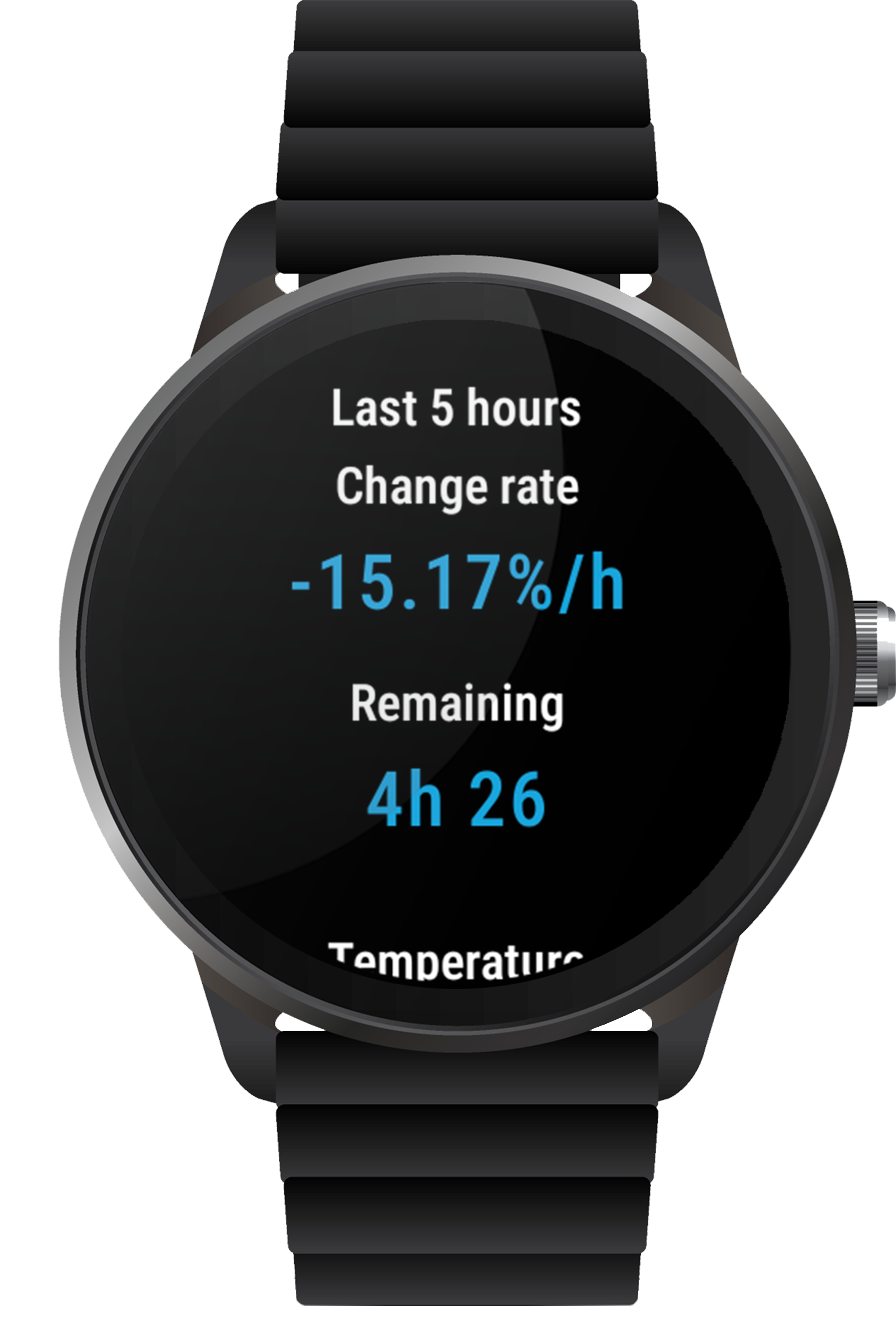 Wear os best sale battery monitor