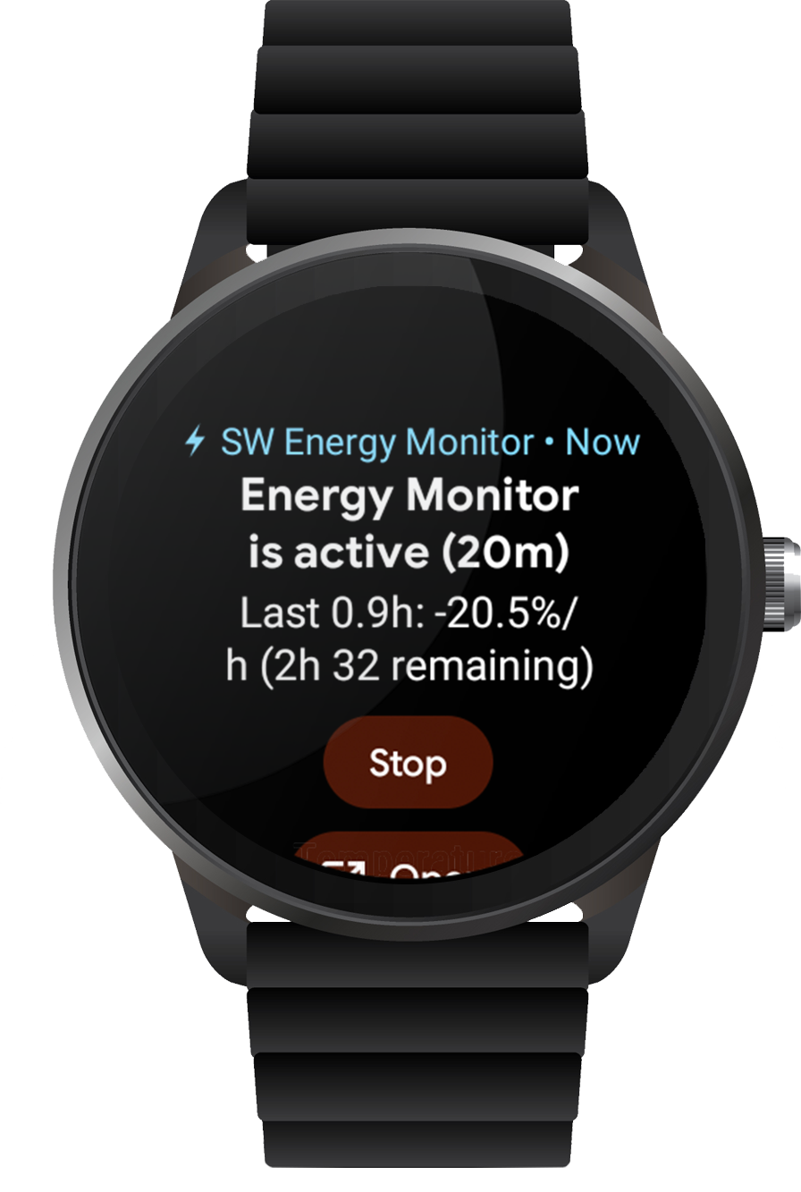 Wear os sales battery monitor