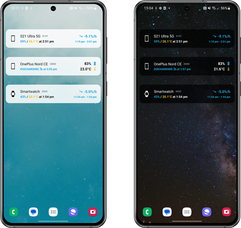 Home screen widgets, Energy Monitor 4.5