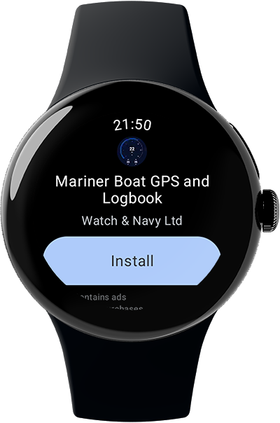 Download Mariner GPS Dashboard for Wear OS from the Play Store