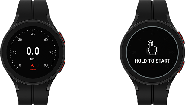 Starting a journey from idle state – Velocity GPS Dashboard for Wear OS