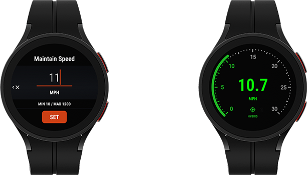 Maintain speed guidance – Velocity GPS Dashboard for Wear OS