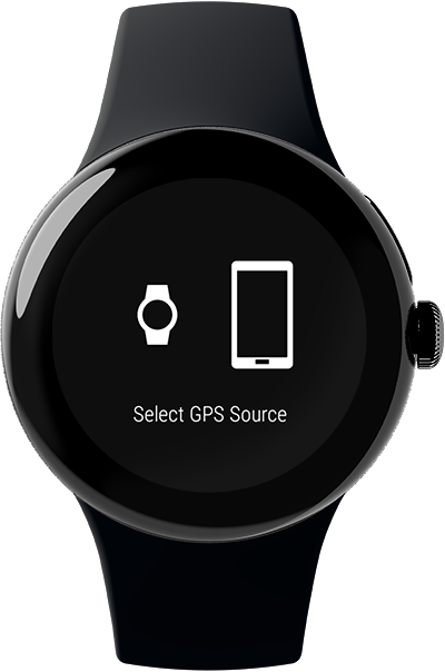 Device selection screen, Velocity GPS Dashboard