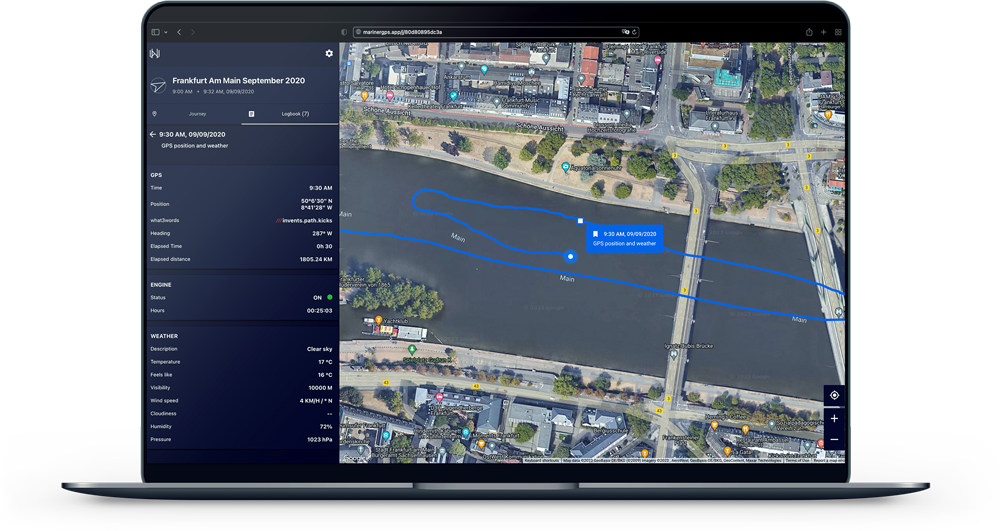 Cloud Journey Viewer 1.0 for Mariner GPS Dashboard