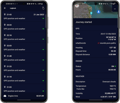 NMEA 0183 Dashboard For Android and Wear OS - Watch & Navy