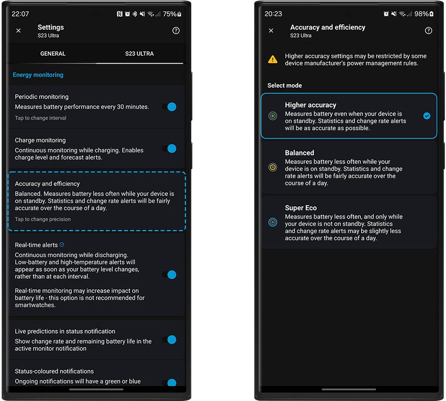 Accuracy and Efficiency – Energy Monitor 5.0 for Android and Wear OS