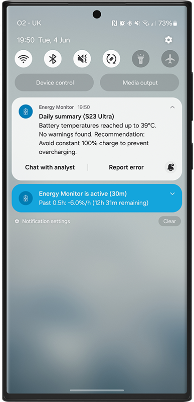 AI Daily Summary – Energy Monitor 5.0 for Android and Wear OS