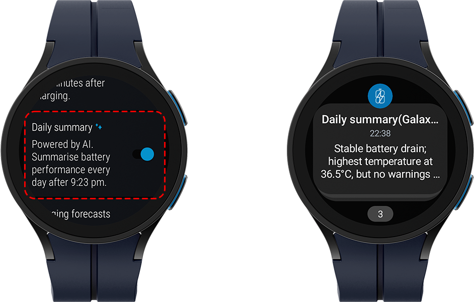 Daily Summary Notification Settings – Energy Monitor 5 for Android and Wear OS 