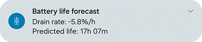 Battery Life Forecast Notification – Energy Monitor for Android and Wear OS